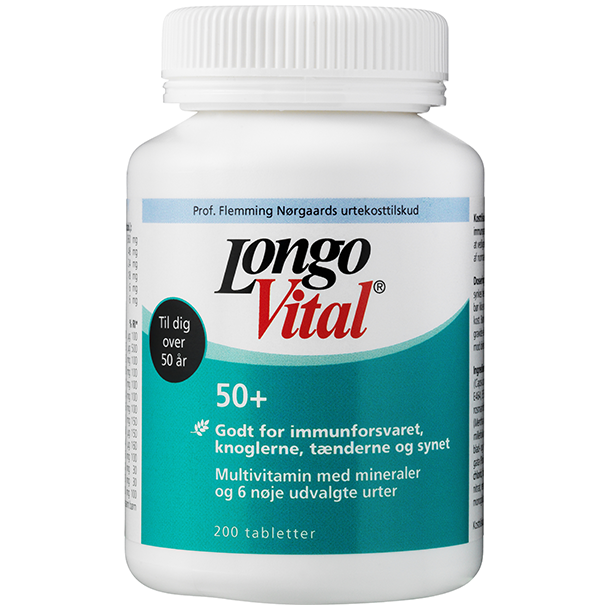 Longo Vital 50+ 200 Tabletter - LongoVital - Billigmedicin.dk