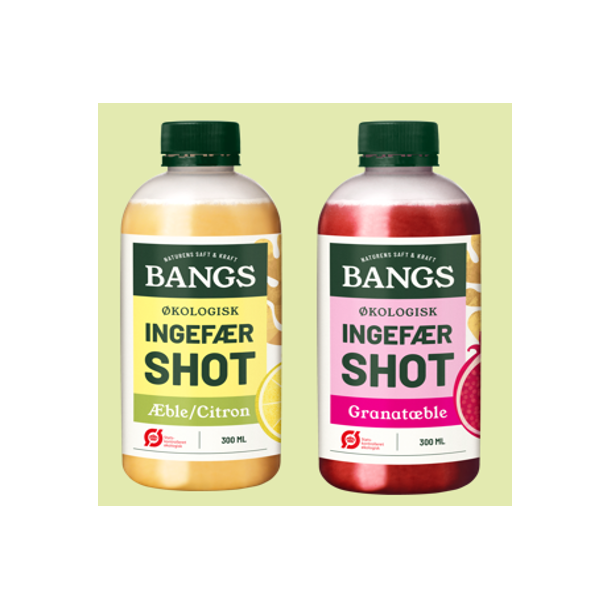 STOR Bangs �KOLOGISK ingef�r shot gurkemeje 300 ML