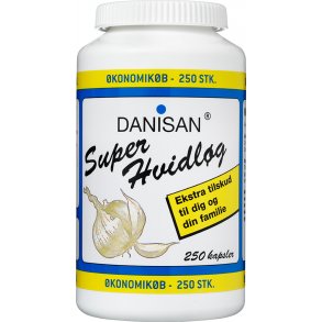 Danisan lugtfri hvidlg 250 kapsler