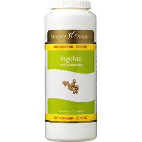 Fitness Pharma Ingefr med gurkemeje 250 stk.