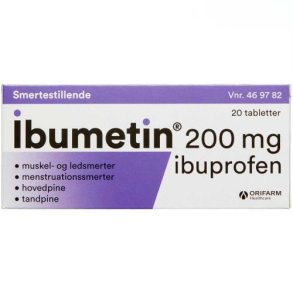 Ibumetin 200mg 20 tabletter