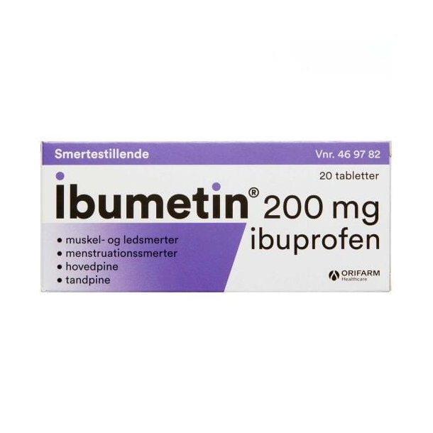 Ibumetin 200mg 20 tabletter
