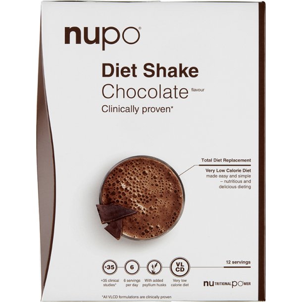 NUPO Diet Shake Chocolate 12 breve