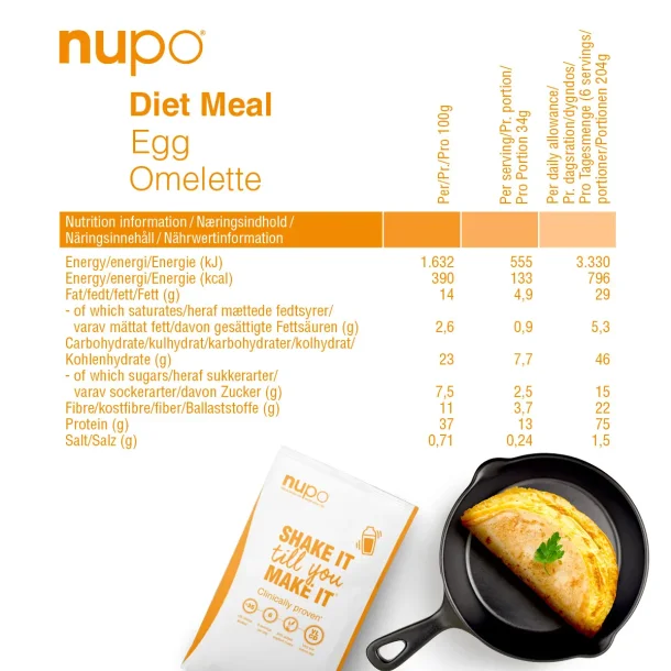 NUPO Diet Meal Egg Omelette 10 breve