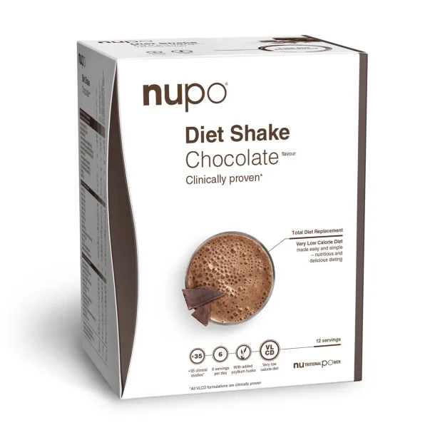 NUPO Diet Shake Chocolate 12 breve