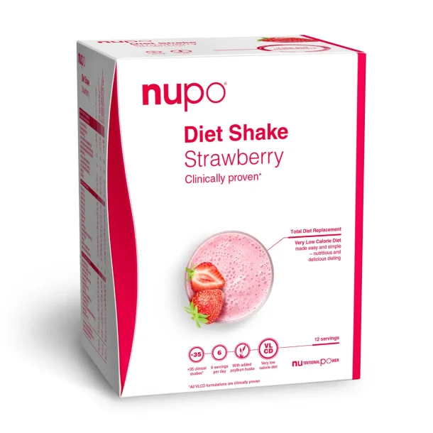 NUPO Diet Shake Strawberry 12 breve