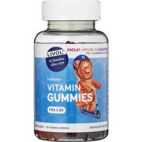 Livol Vitaminbjrne frugtsmag 75 stk. 