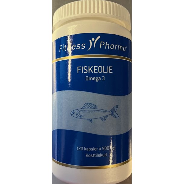 Fitness Pharma Fiskeolie OMEGA 3 500 mg. 120 stk.