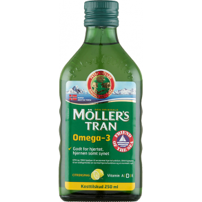Mllers Tran med citronsmag 250 ml.