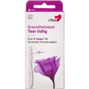 Graviditetstest rfsu Test tidlig