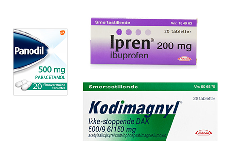 Smertestillende Håndkøbsmedicin - Panodil, Pamol, Ipren, Kodimagnyl, Treo