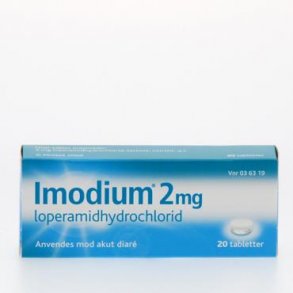 Imodium 2 mg. mod akut diar 20 tabletter