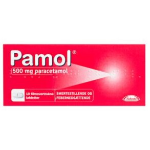 Pamol 500mg. 10 stk. MAX 1 STK PR. DAG