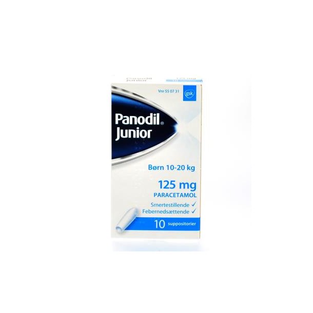 Panodil Junior suppositorier 125 mg 10 stk
